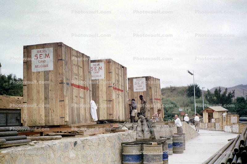 Diesel Pumps, Laying in Water Pipeline, Africa