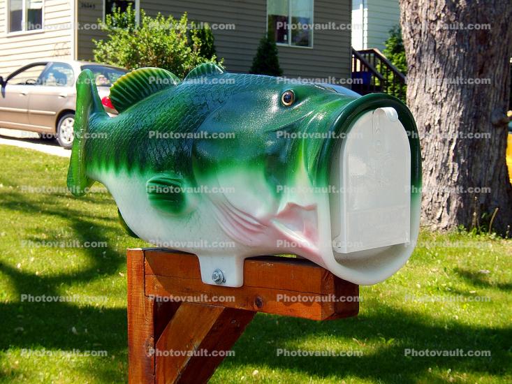 Bass Fish Mailbox