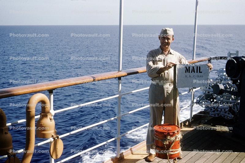Mail Call, honduras to havana, sailor, ship, 1958, 1950s