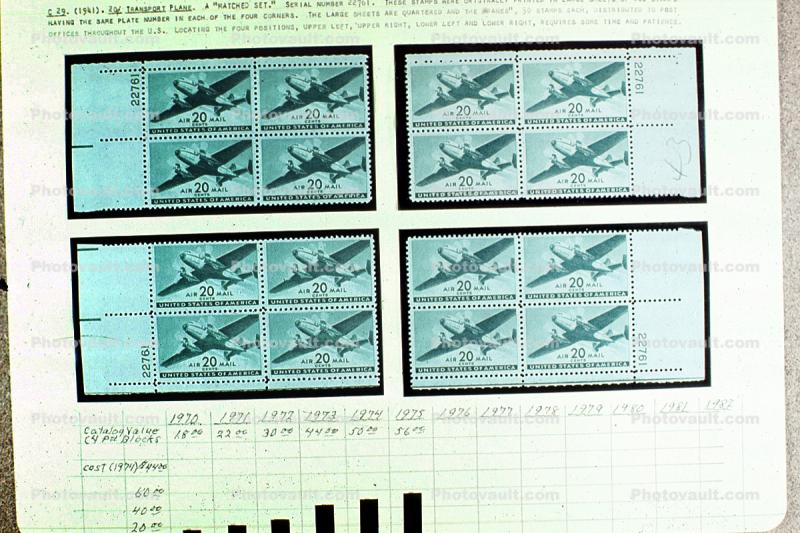 Air Mail Stamp, Twenty Cent Stamp, 1941