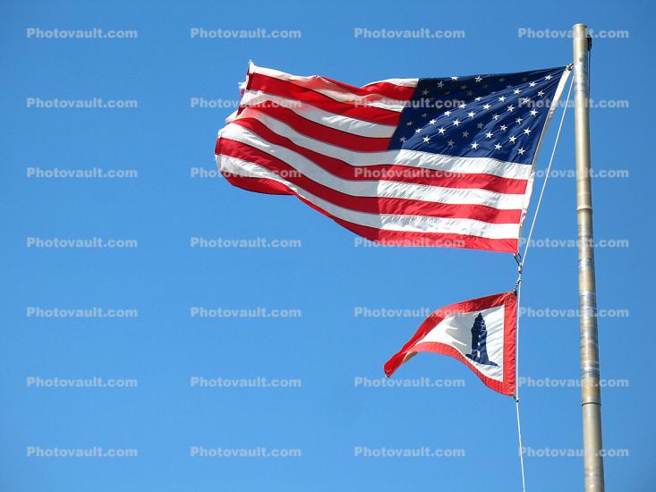 Lighthouse Flag, USA, Star Spangled Banner, Old Glory, USA Flag, United States of America