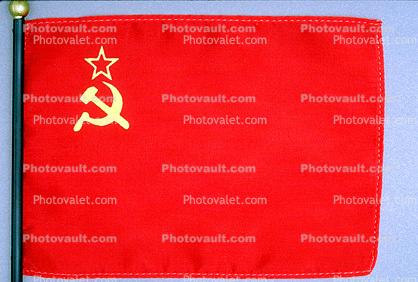 USSR, Russian Communist Flag (no longer in official use), Soviet Union