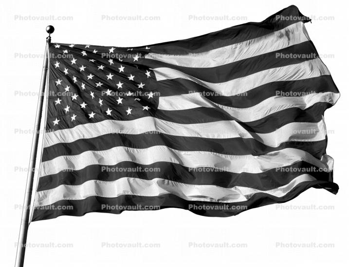 United States Flag, USA, cut-out