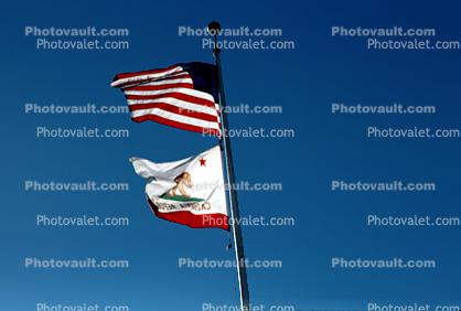 Old Glory, USA, United States of America, California, State Flag, Fifty State Flags