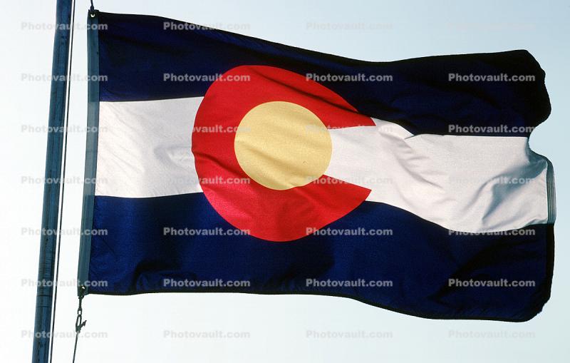 Colorado, State Flag, USA, Fifty State Flags