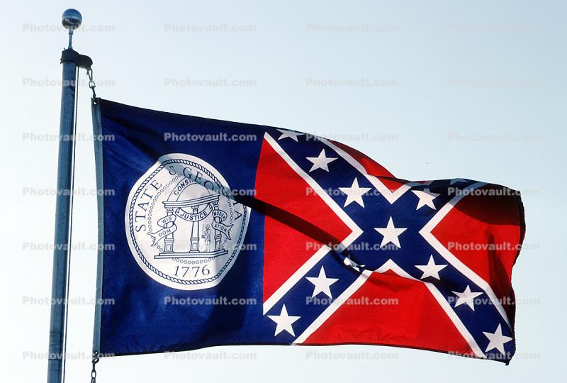Georgia, State Flag, USA, Fifty State Flags
