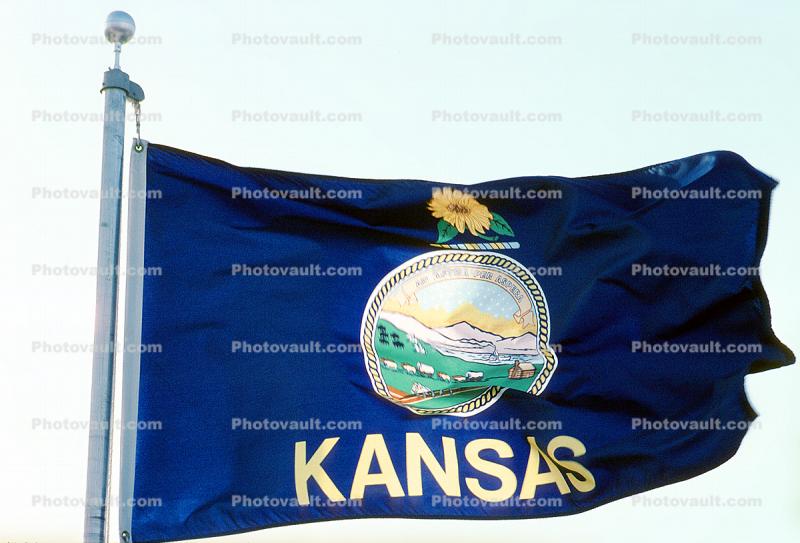 Kansas, State Flag, Fifty State Flags