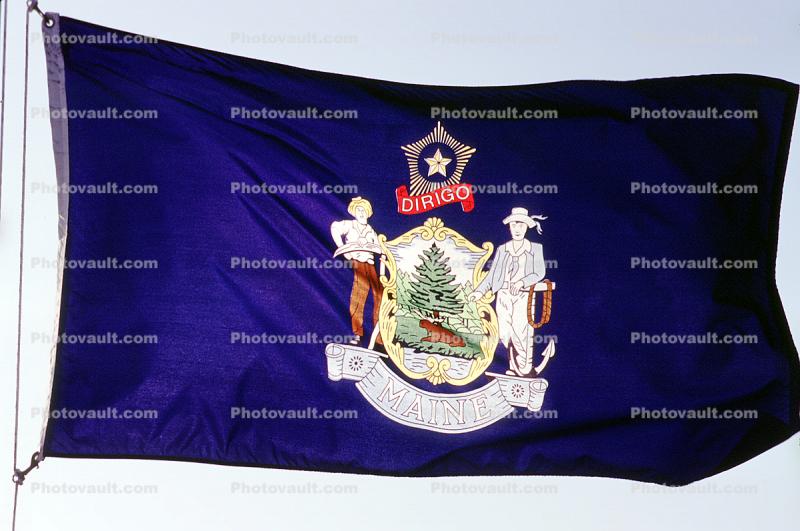 Maine State Flag Dirigo, Fifty State Flags
