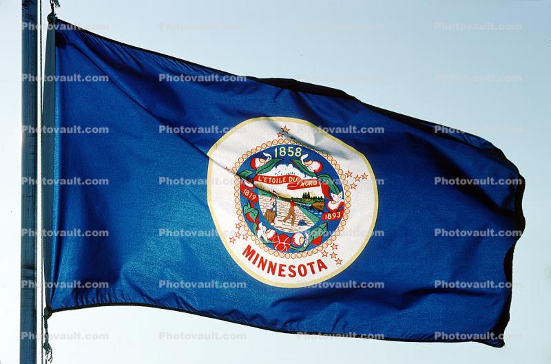 Minnesota, State Flag, Fifty State Flags
