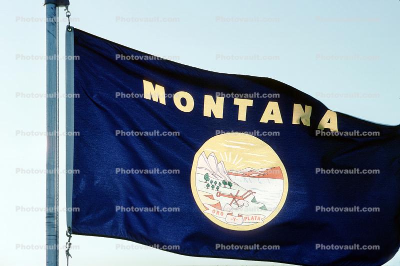 Montana, State Flag, Fifty State Flags