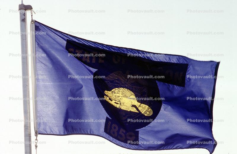 Oregon, State Flag, Fifty State Flags