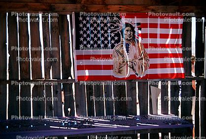 Indian Nation, Old Glory, USA, United States of America, American Indian