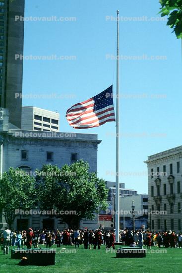 Old Glory, USA, United States of America, Half Mast