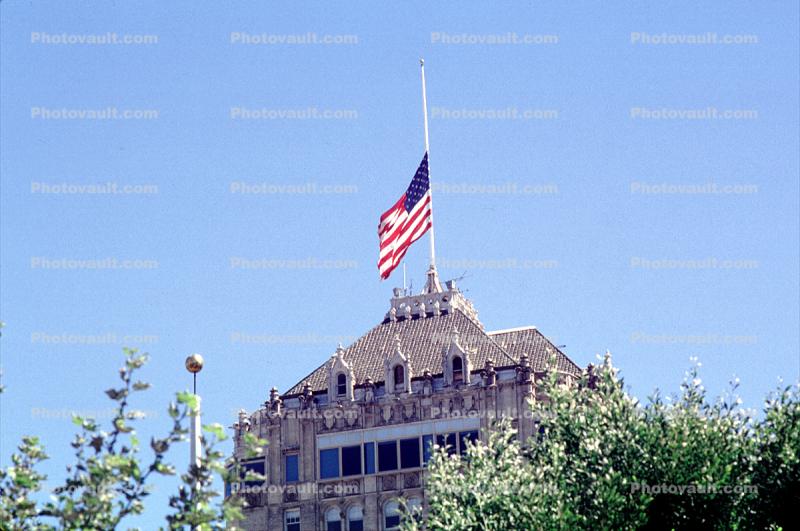 USA Flag at Half Mast