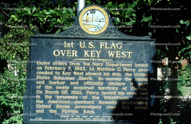1st U.S. Flag over Key West, Florida