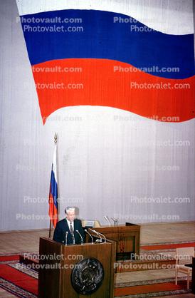 Boris Yeltsin, Russian Flag