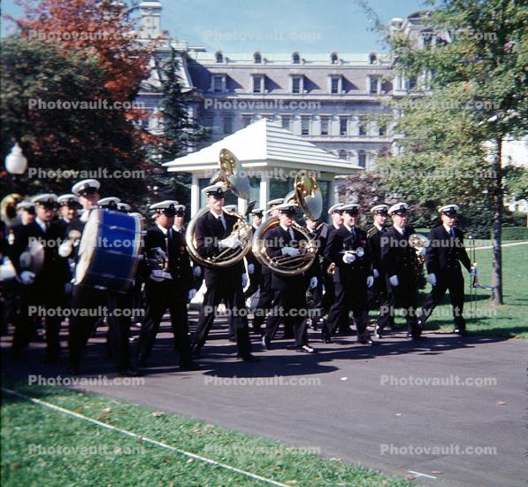 Marching Band, inauguration of Lyndon Baines Johnson, LBJ, 1964, 1960s