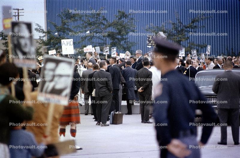 Crowds, Banners, Barry Goldwater Presidential Campaign 1964, 1960s