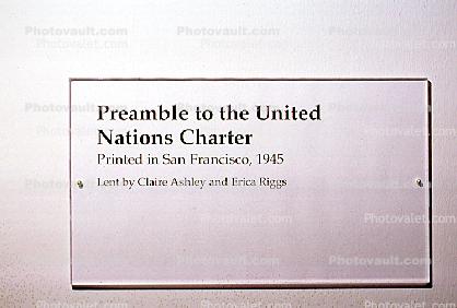 UN Charter, United Nations 50th Anniversary, San Francisco, California