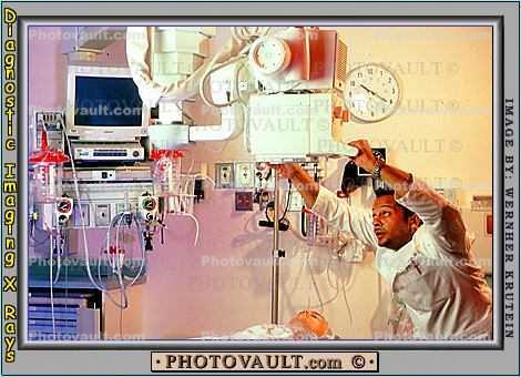 X-Ray Technician clock and monitor
