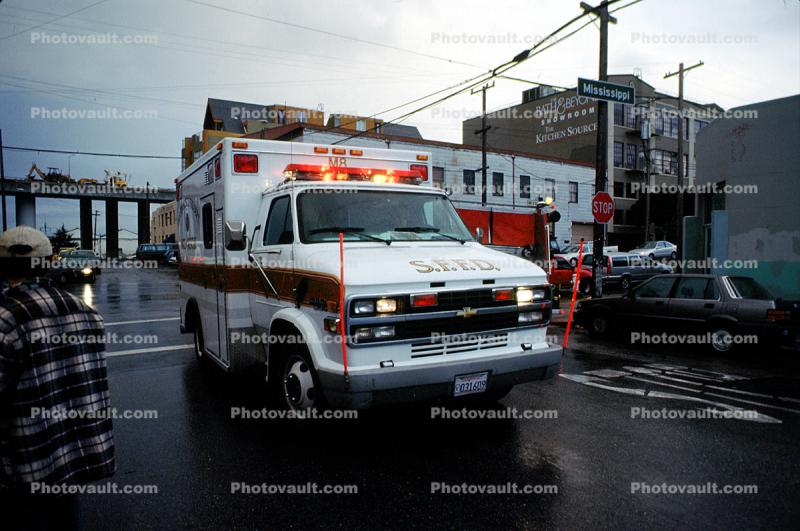 Ambulance, 17th street, Potrero Hill