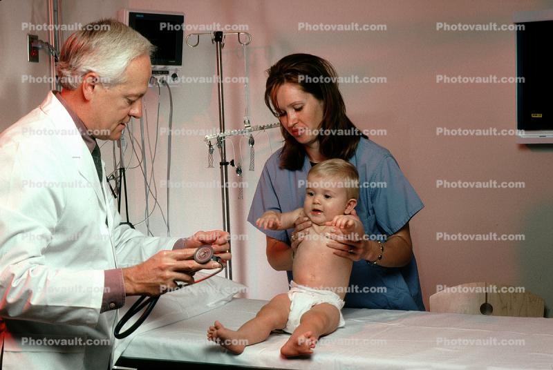 Check-Up, Patient, Baby, Infant, Pediatrics, Doctor, Nurse, Pediatrician