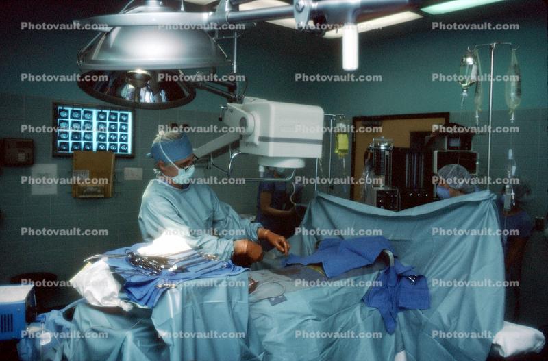 Operating Room, Doctor, patient, mask, tools, operation, Surgery