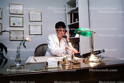 Lady Doctor at her desk