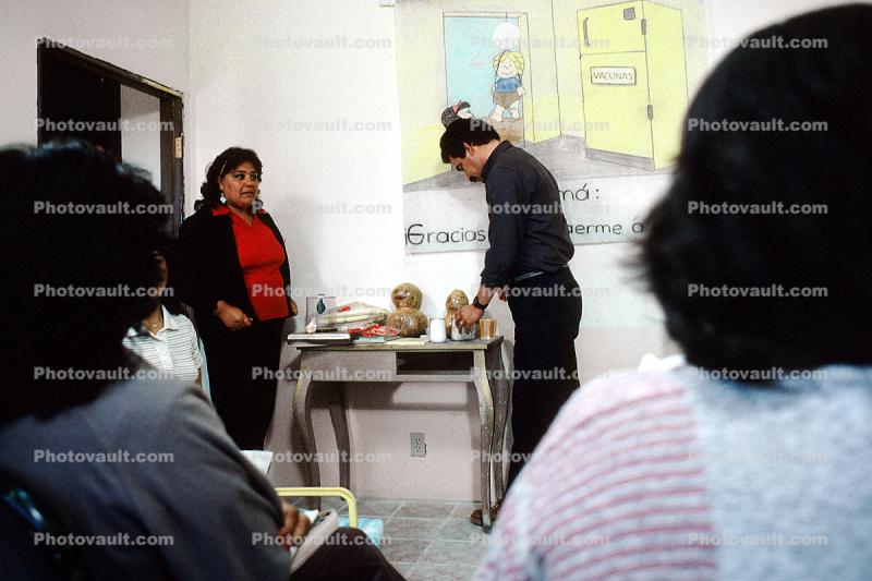 Teaching Mothers how to take care of their Children, Well Baby Clinic, Colonia Flores Magon