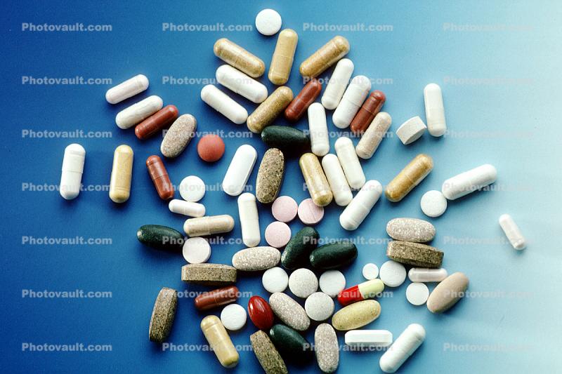 Pills, Drugs, Vitamins, Capsules, Apothecaries Canvas