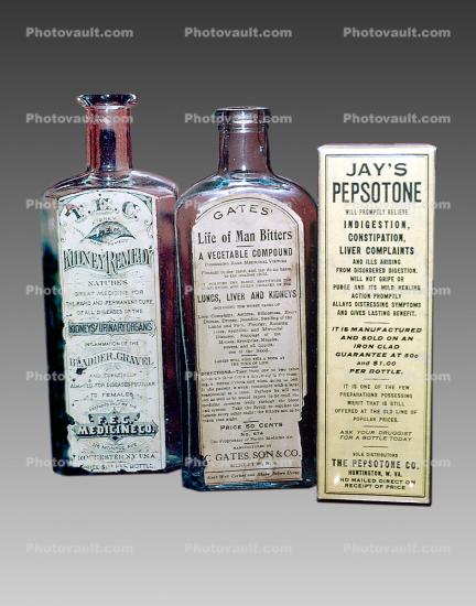 antique Medicine Bottles, 1890's