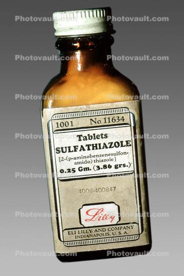 Sulfathiazole, bottle