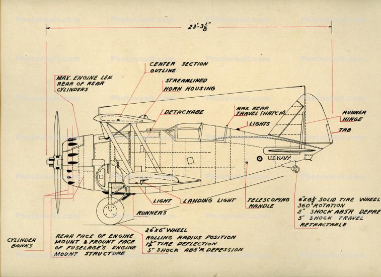 F3F-2 Plans, Military Biplane Fighter