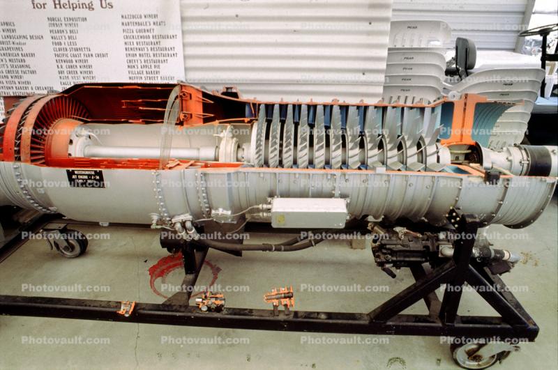 Westinghouse Jet Engine, J-34, turbojet, Early 1950s