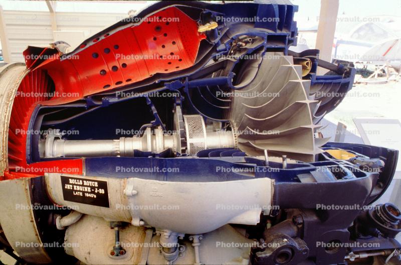 Rolls Royce Jet Engine, J-33, Goblin, Axial Flow Engine