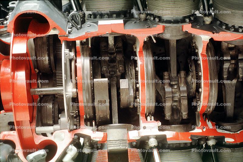Wasp Major, cutaway, R4360 Pratt & Whitney, Piston Engine