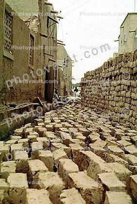Bricks, Mopti, Mali, brickmaking
