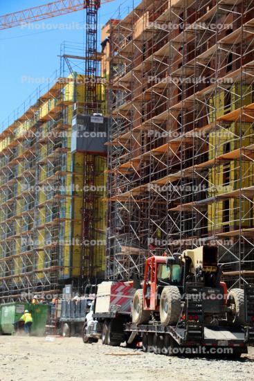 Construction Site Elevator, scaffolding
