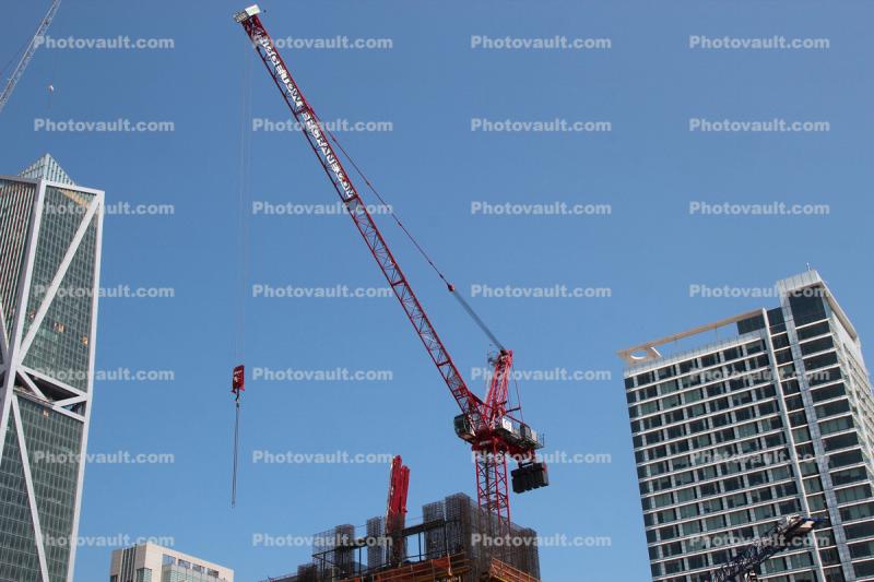 Bigge Tower Crane, Luffing Jib MR 615 H32, Construction of the Transbay Transit Center, 2017