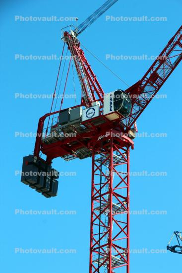 Bigge Tower Crane, Luffing Jib MR 615 H32, Construction of the Transbay Transit Center, 2017