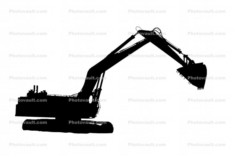 Koehring 1066E Hydraulic Excavator,  silhouette, logo, shape
