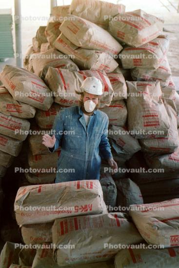 Cement Bags, Covid-19 Face Mask, Hardhat