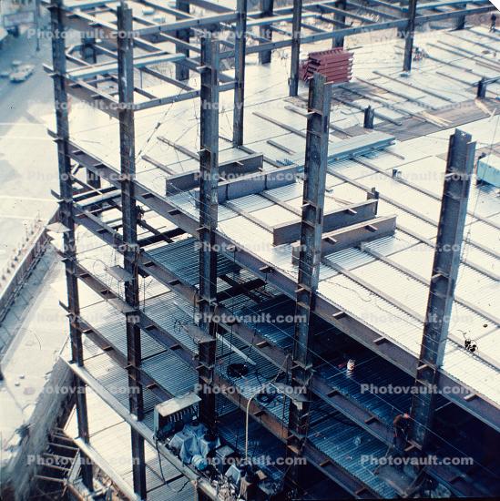Steel Frame Lattice, Office Building Construction