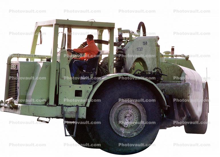 Terex TS-18 Water Truck, photo-object, object, cut-out, cutout