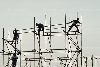 scaffolding, Cancun, Mexico