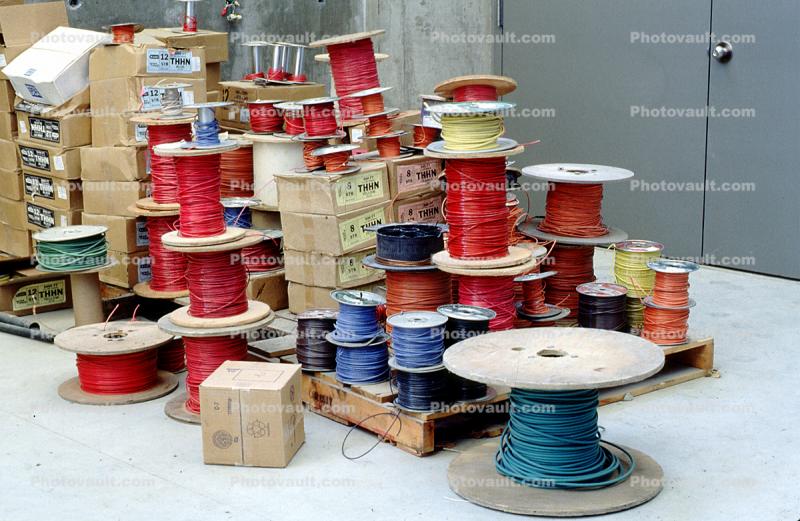 Coils of Wire, Wiring, Spools