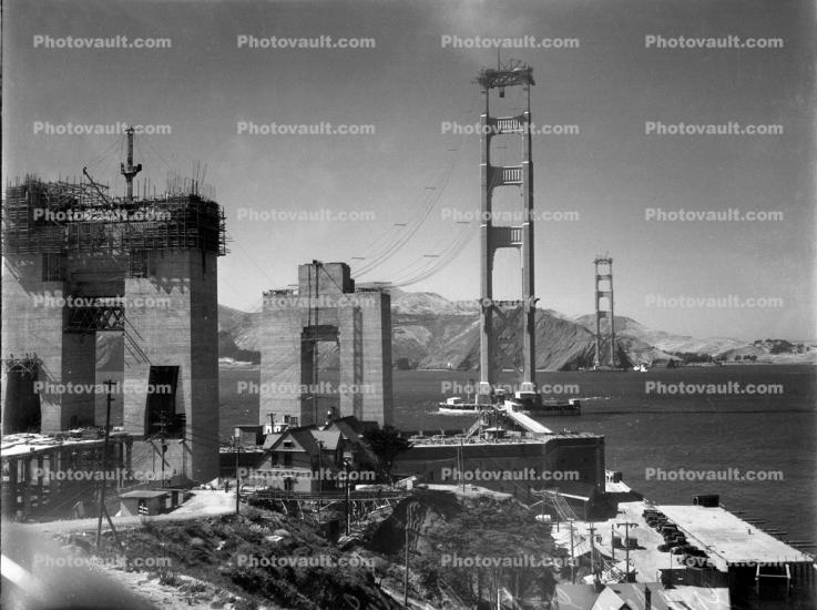 Golden Gate Bridge Construction, 1934