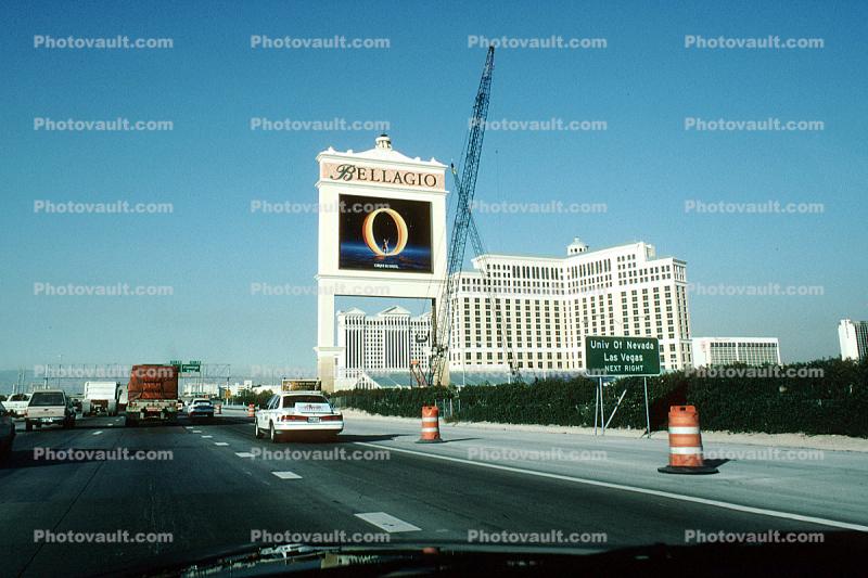 Bellagio, building, interstate, Crawler Crane, Las Vegas