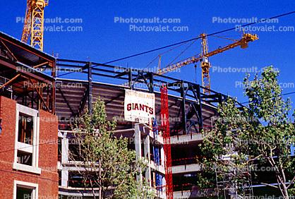 King Street corridor, Tower Crane, Pacbell Ballpark Construction