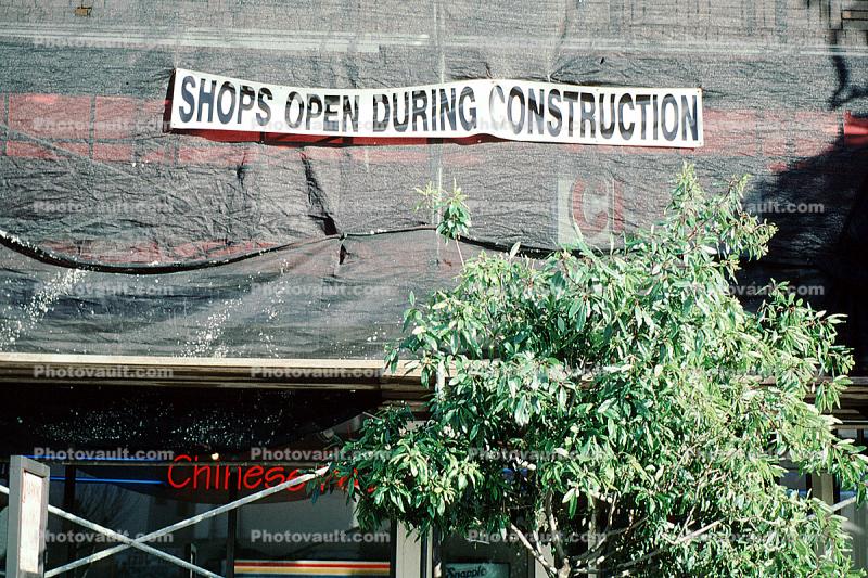 Shops Open during Construction